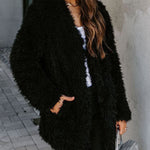Teddy Bear Coat Winter Warm Loose Oversized  Fleece Jacket Pockets Coat