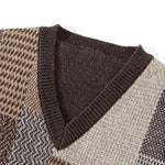KZZ Unisex Retro Knitted Vest