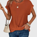 Aleah | Stylish Crew Neck Blouse