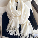 Solid Color Tasseled Scarf Scarfs&Hats