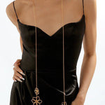 Flower Metal Chain Necklace