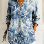 Bega | Blue floral blouse
