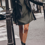 THE GREEN LONG KNITTED SWEATER