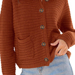 Retro long-sleeved round neck knitted new cardigan