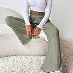 Casual loose knitted trousers