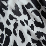 Modern And Stylish White T-shirt And Leopard Print Chiffon Pants Set