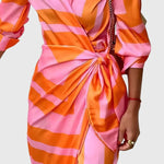 Brianna | Elegant Wrap Dress with Print
