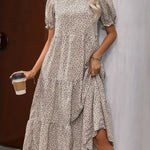 Cassandra | Tiered Puff Sleeve Dress