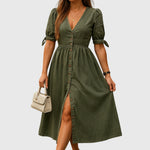 Aaliyah | Elegant Denim Dress
