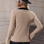 Nadorine Bell Sleeve Lapel Sweater