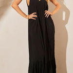 KIMONIE Pocket Plain Maxi Dress
