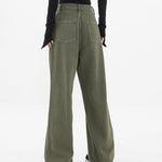 Plus Size Jeans High Waist Wide Leg Pants