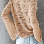 Front Tie Crop Knits Tops Ruched Drawstring Knitted V Neck Long Sleeve T Shirts