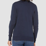 Long Sleeve Choker Top Lightweight Vee Cardigan Sweater