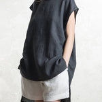 Nadorine Top Short Front and Back Long Bat Short-sleeved T-shirt for Women Casual Work Office Loose Fit 2026 | Under $40