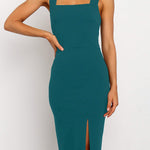 Square Neck Sling Cover Hip Party Dress