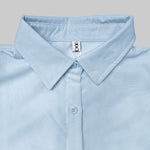 A-Line Long Sleeves Layered Pleated Pockets Solid Color Split-Joint Lapel Midi Dresses Shirt Dress
