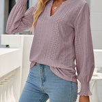 Nadorine Long Sleeve T-Shirt Solid O Neck Elastic Tops for Women Casual Work Office Loose Fit 2026 | Under $40