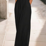 Draped Neckline Batwing Sleeve Belted Maxi Dress