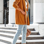 It's Just A Crush Pocketed Velvet Blazer