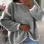 Aveline ��� Soft Patchwork Knit Sweater