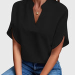 Beatrix | Soft and Elegant V-Neck Shirt