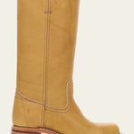 Carol | Mid Calf Boots with Block Heel and Stitch Detail