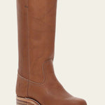 Carol | Mid Calf Boots with Block Heel and Stitch Detail