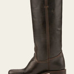 Carol | Mid Calf Boots with Block Heel and Stitch Detail