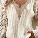 Loose casual pullover women's knitted sweater