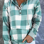 Vintage Check Print Hoodie