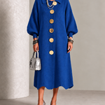 Eveline | Elegant Button Knit Dress