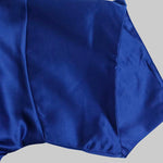 Loose Three-Quarter Sleeves Asymmetric Pleated Split-Joint Round-Neck Maxi Dresses