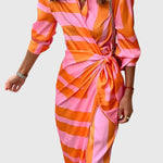 Brianna | Elegant Wrap Dress with Print