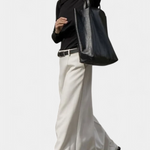 Ada H-Line Solid Color Minimalist Skirt
