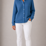 Amari Classic Waffle Knit Cardigan