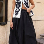 Sleeveless Embroidered Jacket