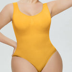 Nadorine Bodysuit Tummy Control Shapewear Seamless Carved Thong Body Shaper Tank Top