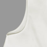 A-Line Loose Solid Color Split-Joint Round-Neck Vest Top
