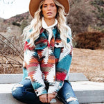 Long Sleeve Button Lapel Collar Jacket