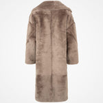 Warm Long Shearling Overcoat Teddy Outerwear