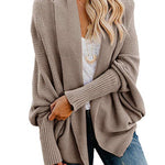 Knitted Casual Knitted Solid Cotton Winter Cardigan