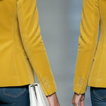 Retro Corduroy One-button Blazer