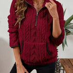Nora ��� Plush Textured Zip Pullover