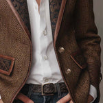 Hollis | Herringbone Panel Blazer
