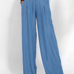 Mid Waisted Wide Leg Denim Pants Loose Fit Floor-Length Jeans