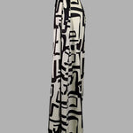 High Waisted Loose Pleated Printed Split-Joint Pants Trousers