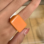 Original Stylish Resin 8 Colors Geometric Ring