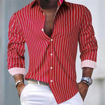 Adrian | Striped Button-Up Shirt