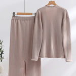 Knitted Two-piece Sets Loose Casual Skirt Suit
